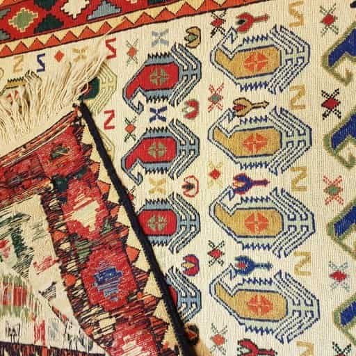 تصویر 3 از خرید گلیم دستباف ورنی دشت مغان + قیمت فروش استثنایی